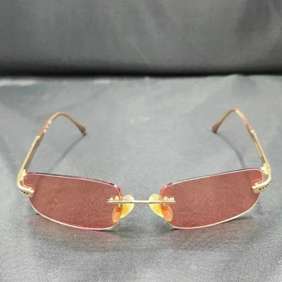 Daniel Swarovski Accessories - Daniel Swarovski Sunglasses Frames Peach And Gold Rimless